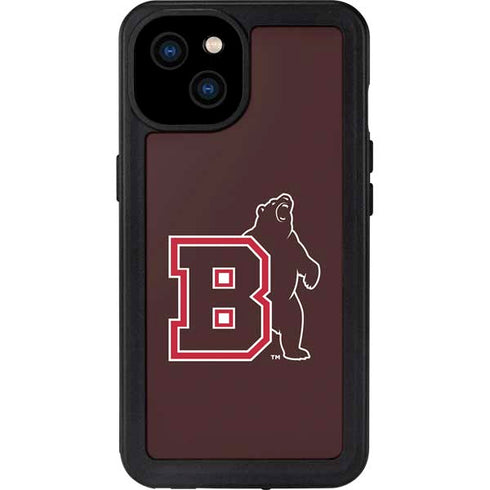 Brown University Bears Logo iPhone 15 Plus Waterproof Case
